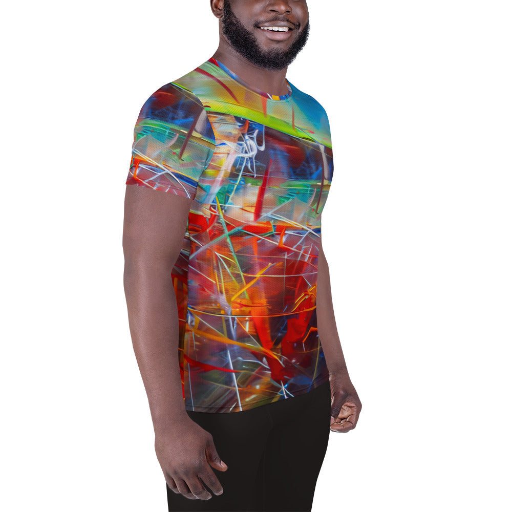 DMV 1896 Avant Garde All-Over Print Men's Athletic T-shirt