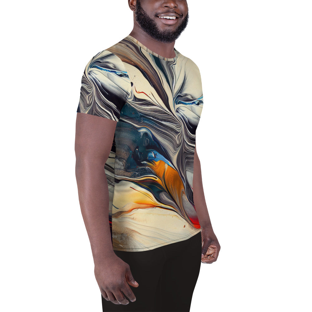 DMV 2077 Avant Garde All-Over Print Men's Athletic T-shirt