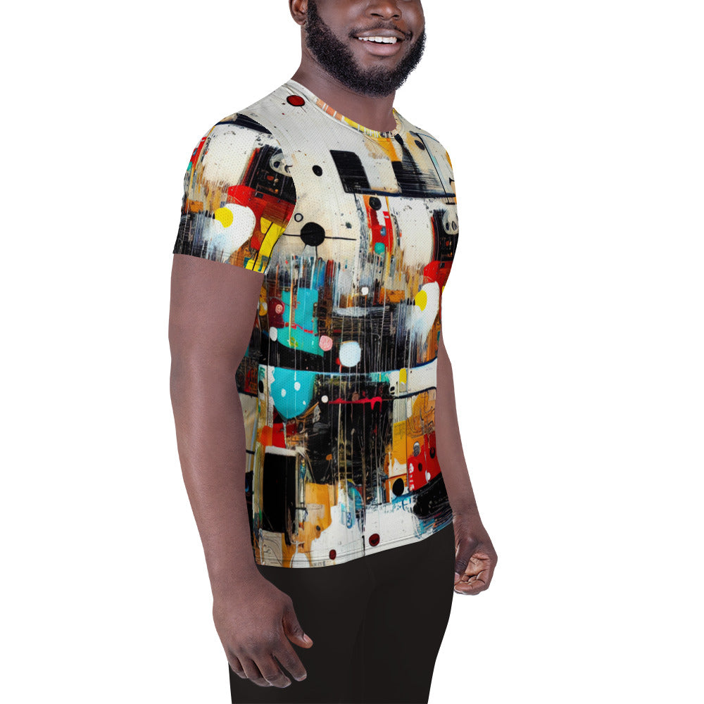 DMV 0819 Avant Garde All-Over Print Men's Athletic T-shirt