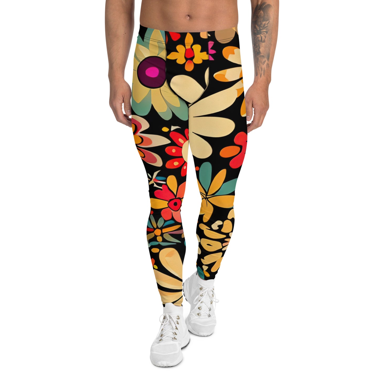 DMV 0101 Floral Men's Leggings