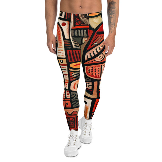 DMV 0107 Retro Art Men's Leggings