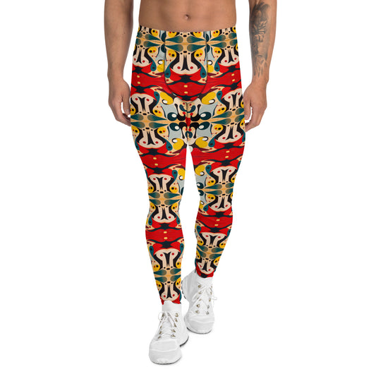 DMV 0203 Vintage Artsy Men's Leggings