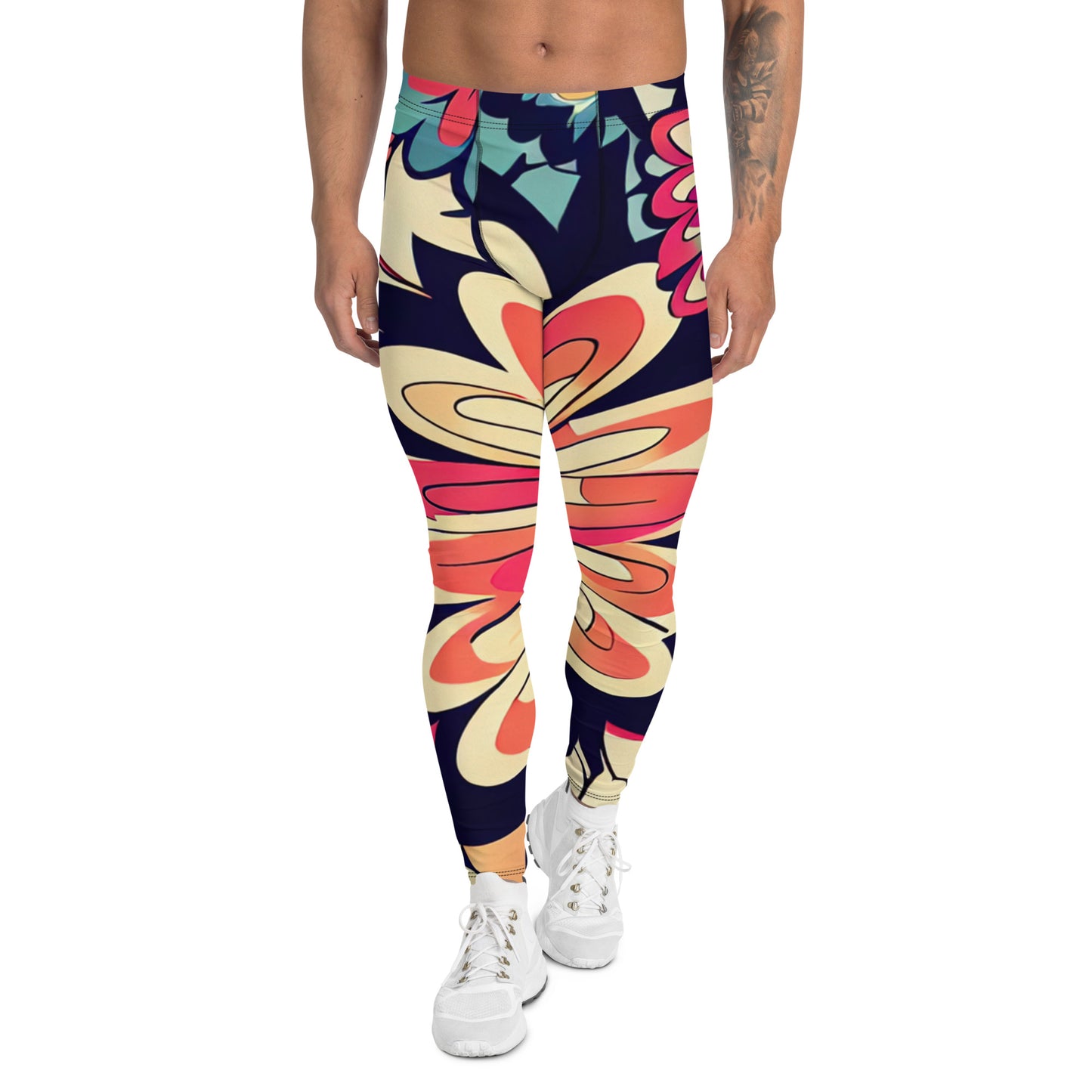 DMV 1525 Floral Men's Leggings