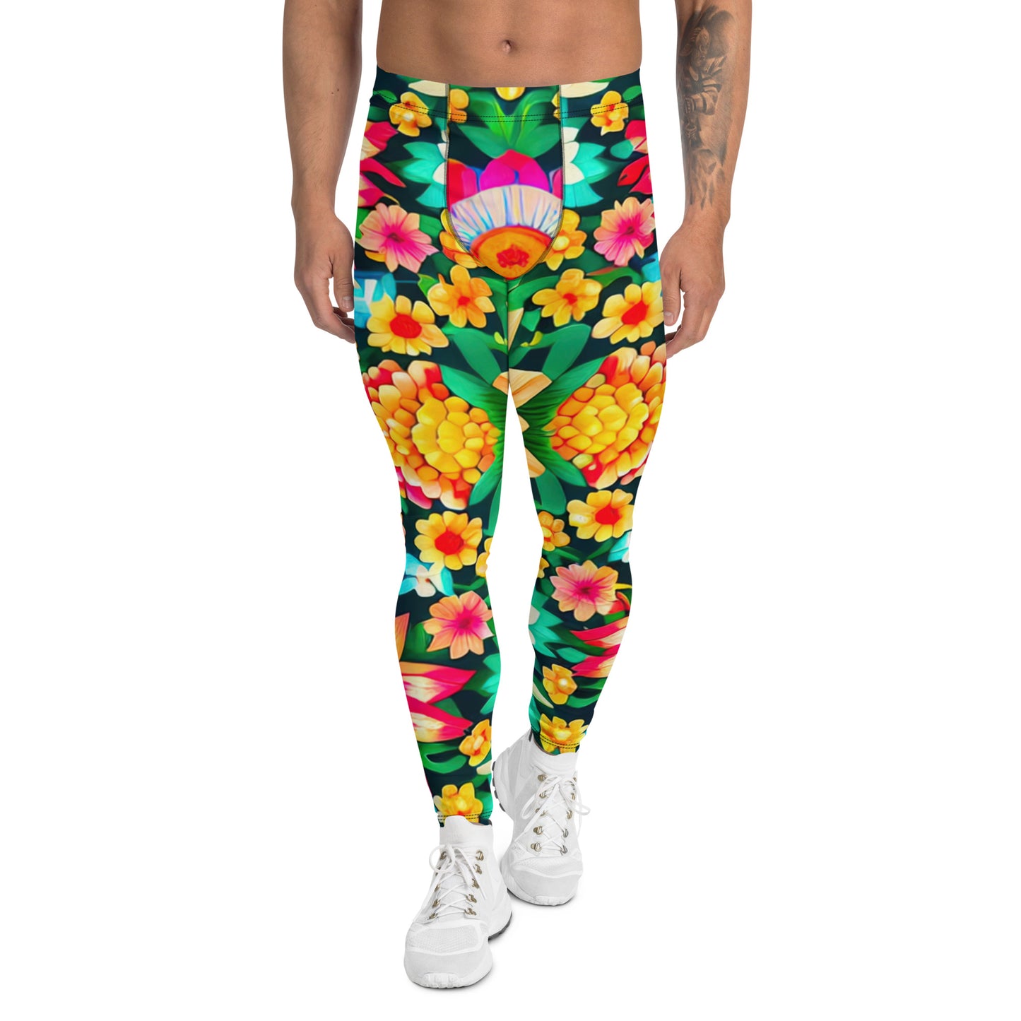 DMV 0193 Floral Men's Leggings