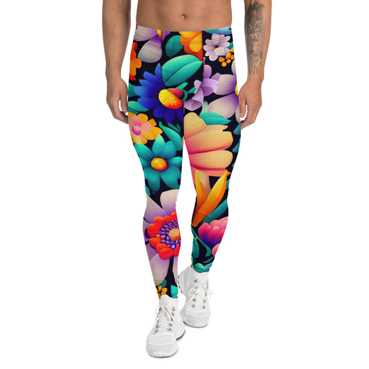 DMV 0849 Floral Men's Leggings