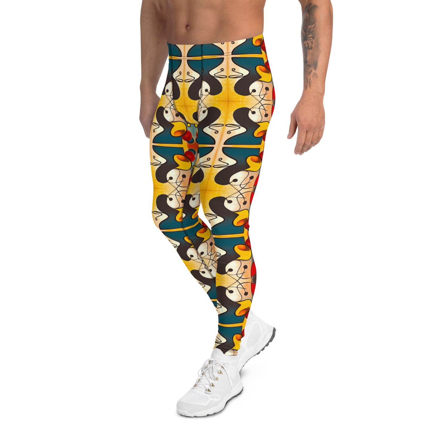 DMV 0281 Vintage Artsy Men's Leggings