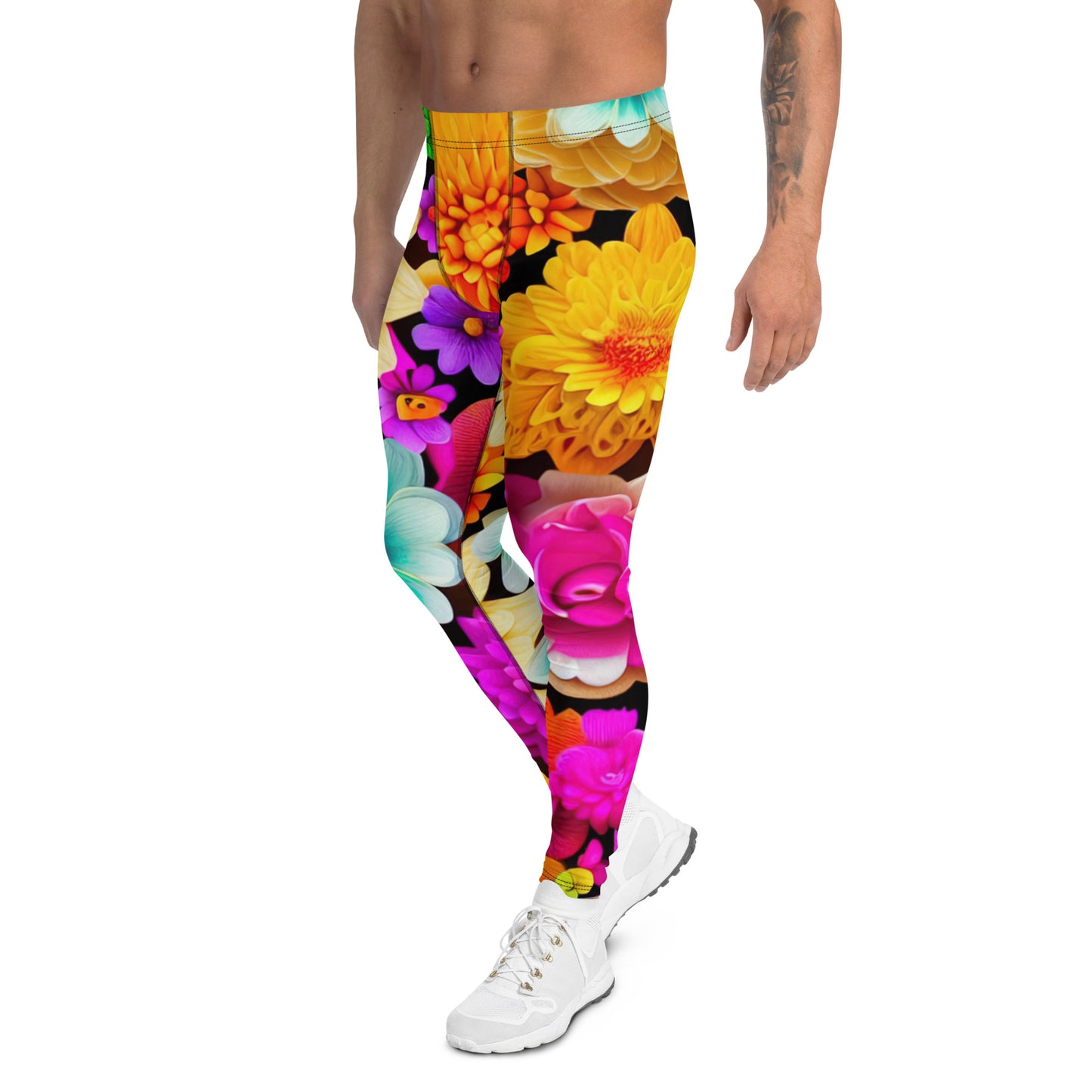 DMV 0238 Floral Men's Leggings