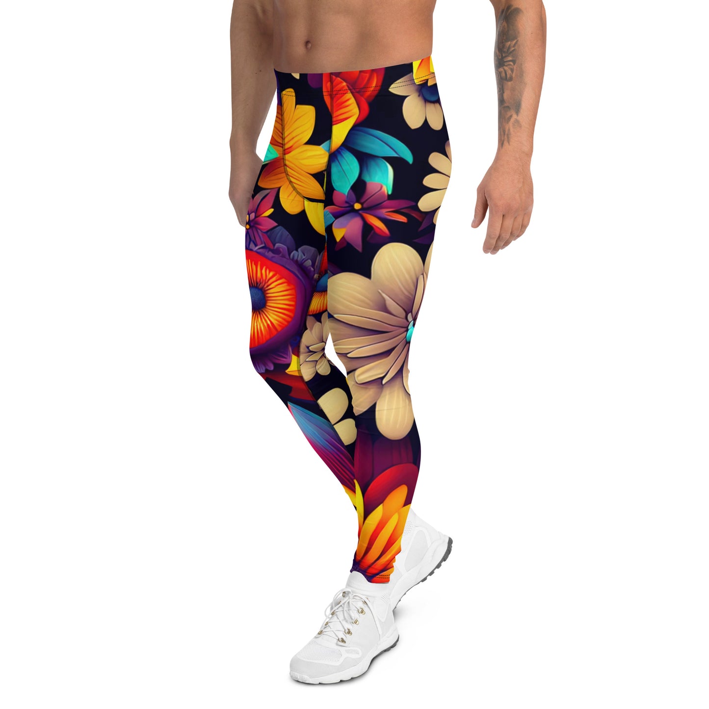 DMV 0080 Floral Men's Leggings