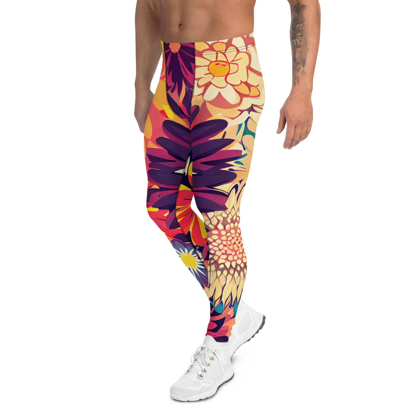 DMV 0097 Floral Men's Leggings