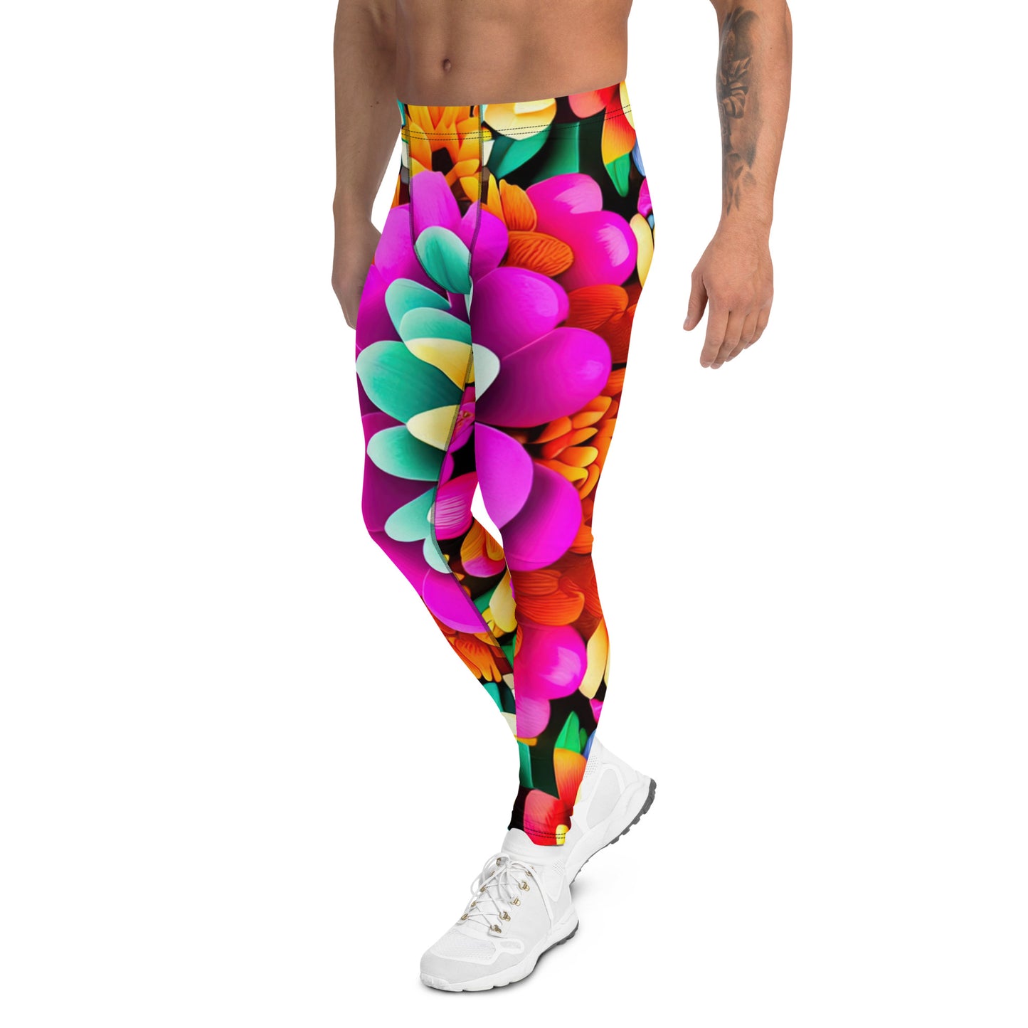 DMV 0250 Floral Men's Leggings