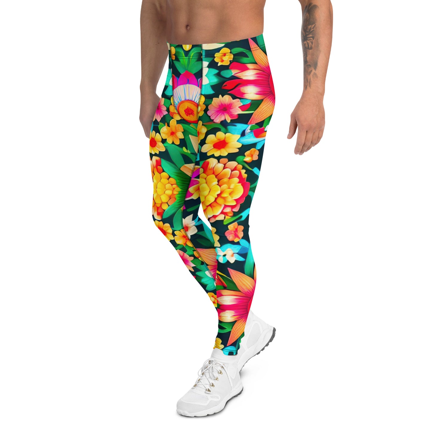 DMV 0193 Floral Men's Leggings