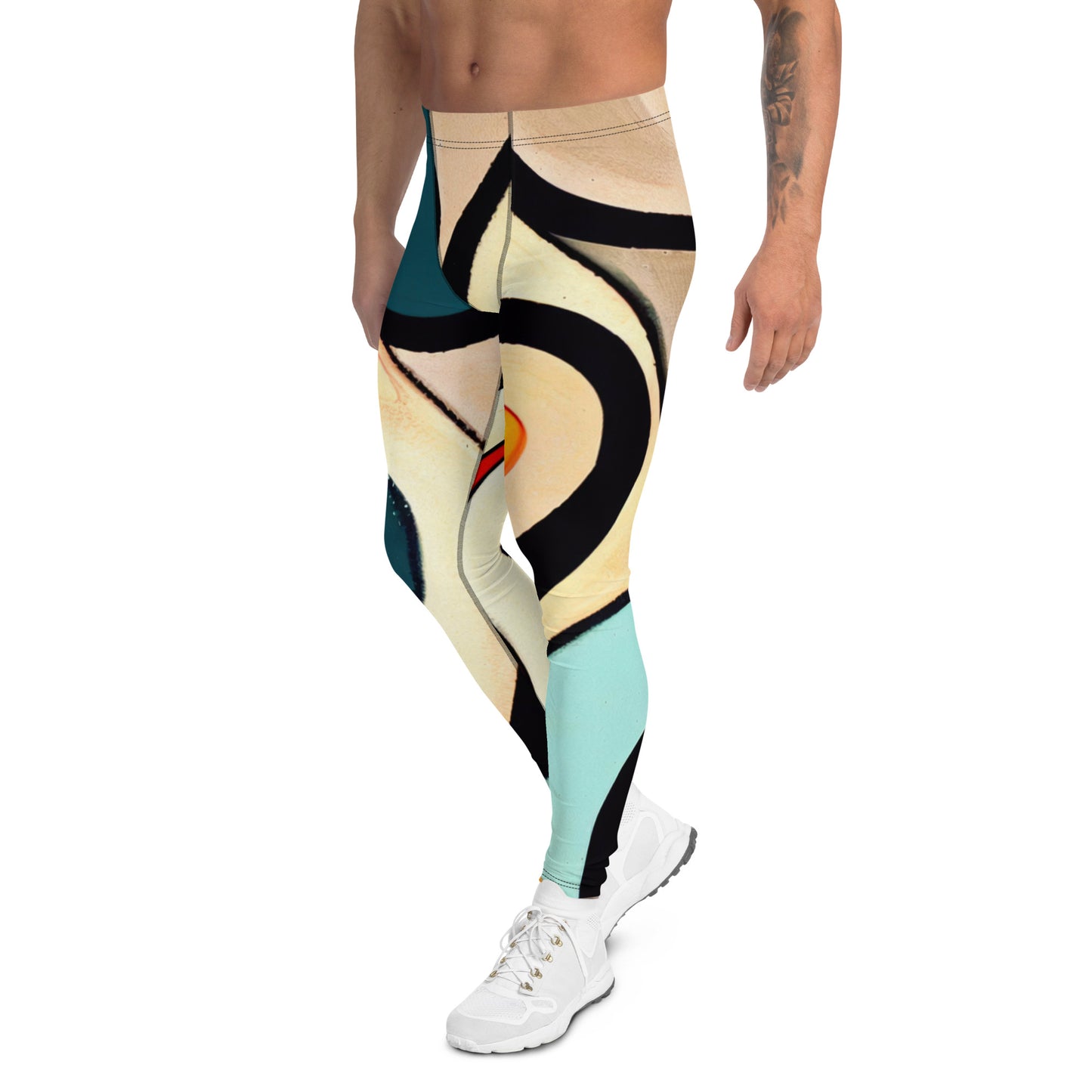 DMV 1447 Retro Art Men's Leggings