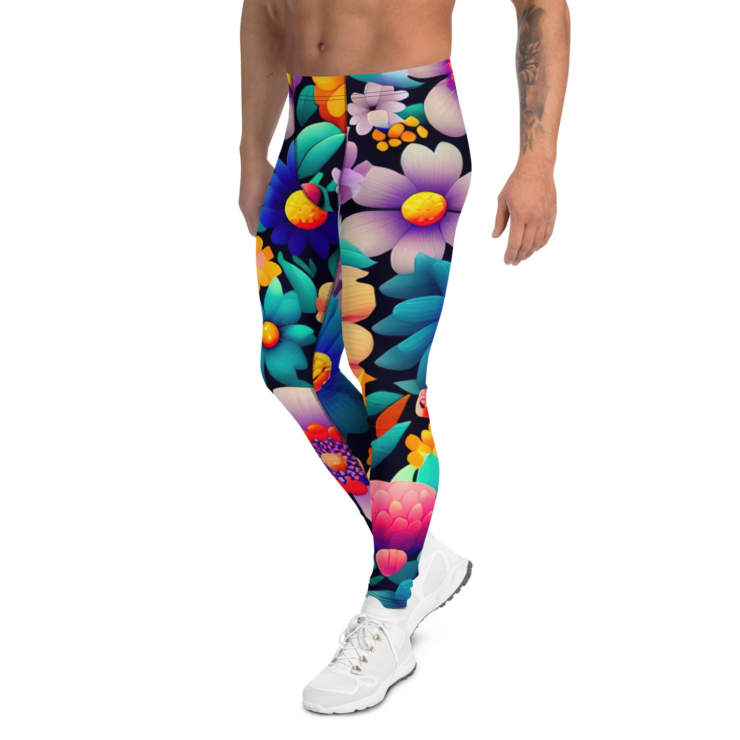 DMV 0849 Floral Men's Leggings