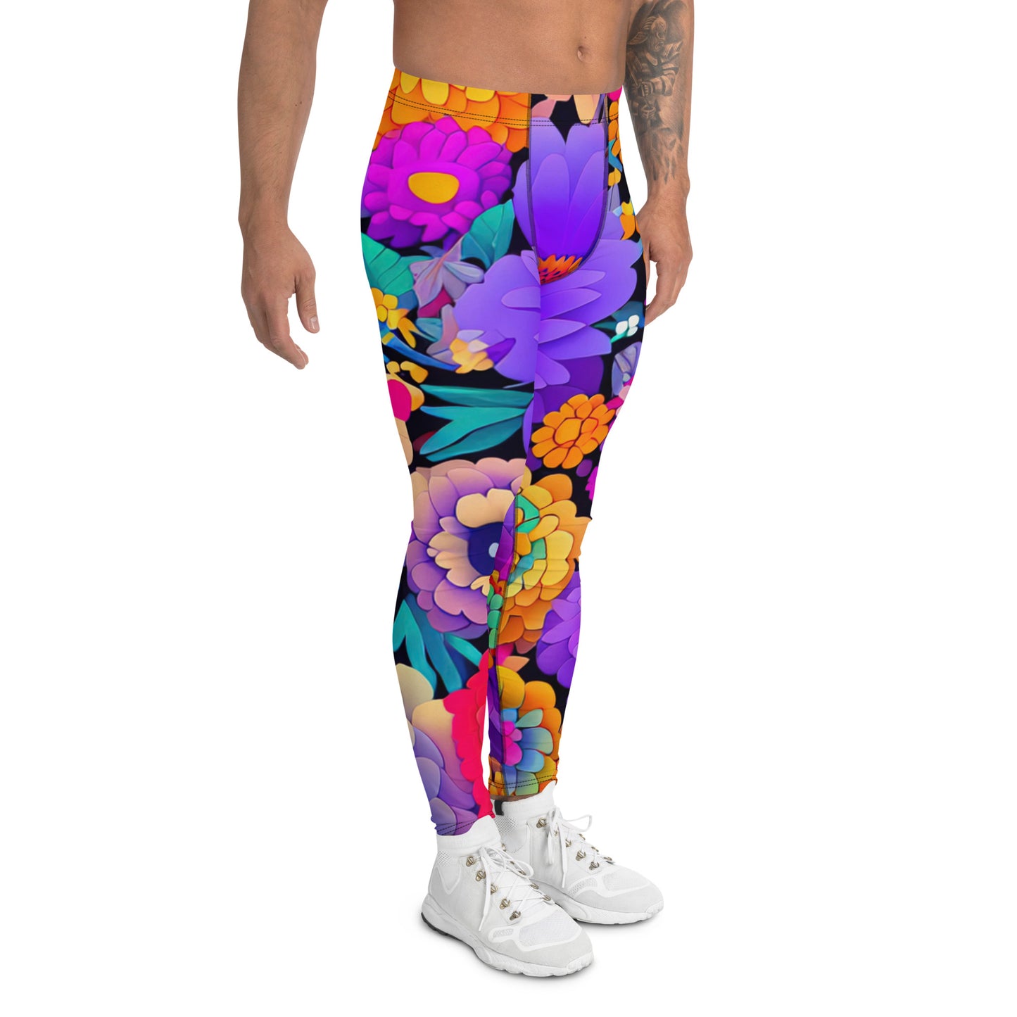 DMV 0220 Floral Men's Leggings