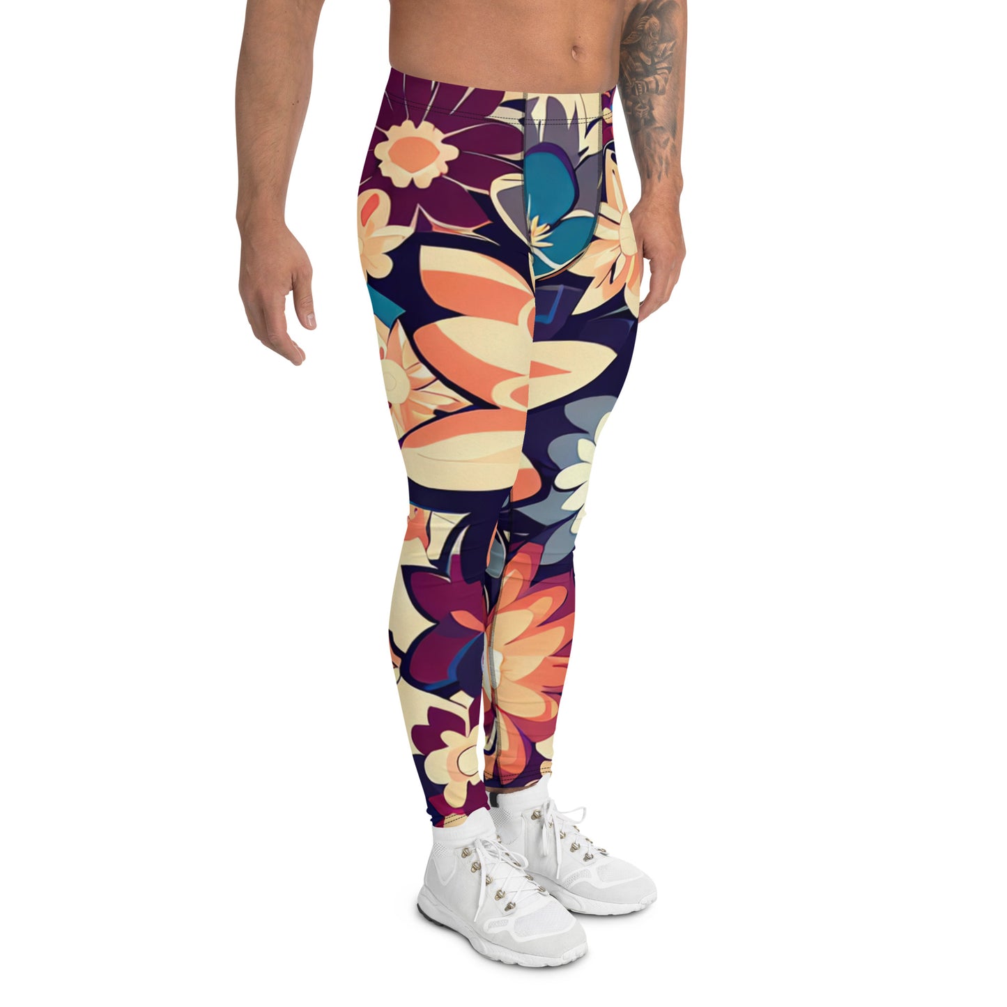 DMV 0253 Floral Men's Leggings