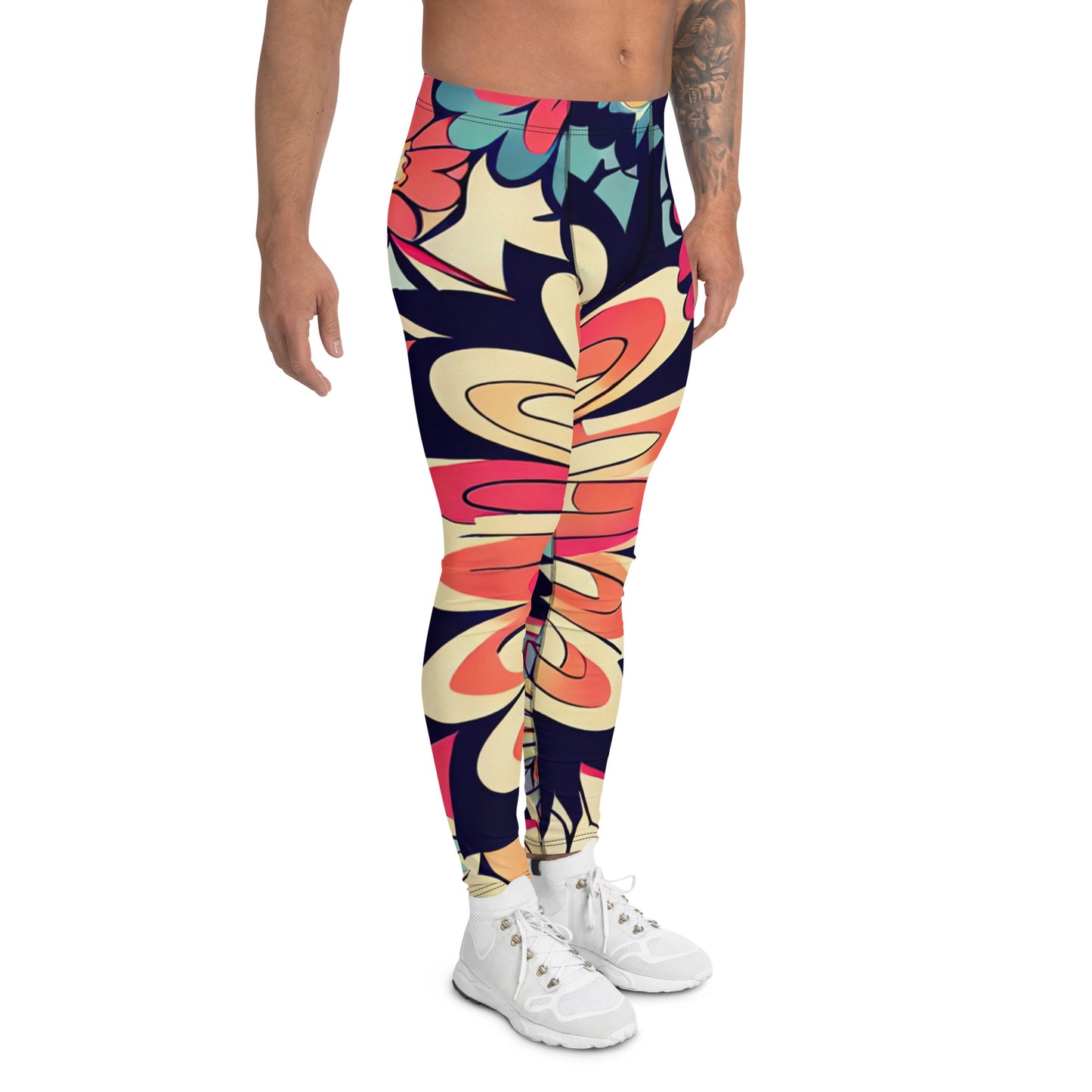 DMV 1525 Floral Men's Leggings