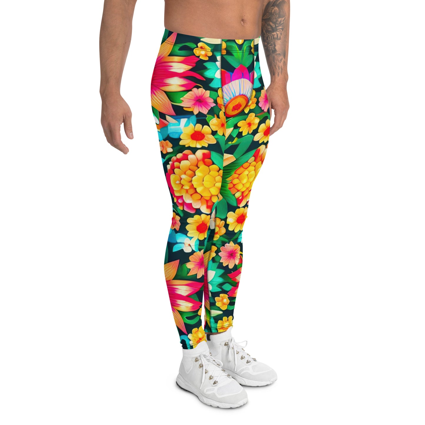 DMV 0193 Floral Men's Leggings