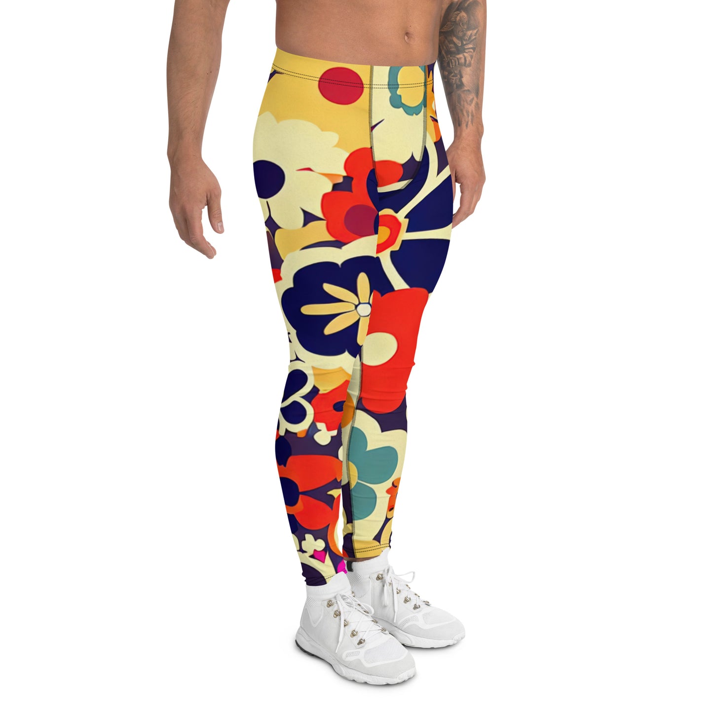 DMV 1333 Floral Men's Leggings