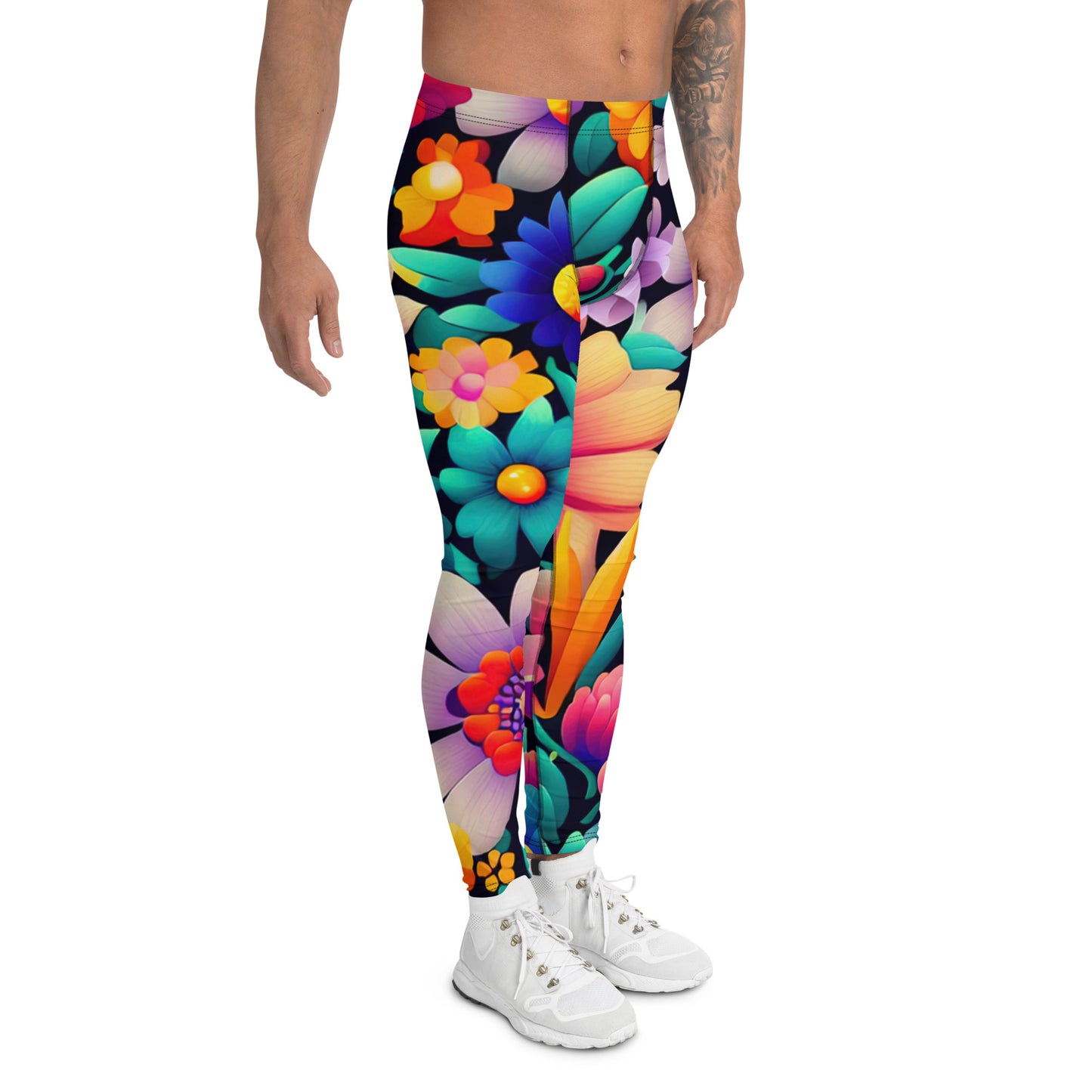 DMV 0849 Floral Men's Leggings