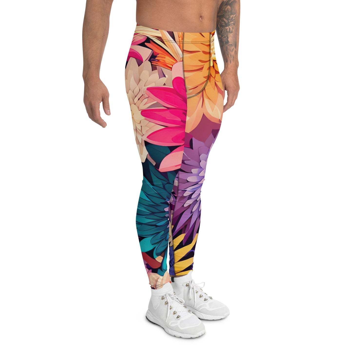 DMV 0856 Floral Men's Leggings