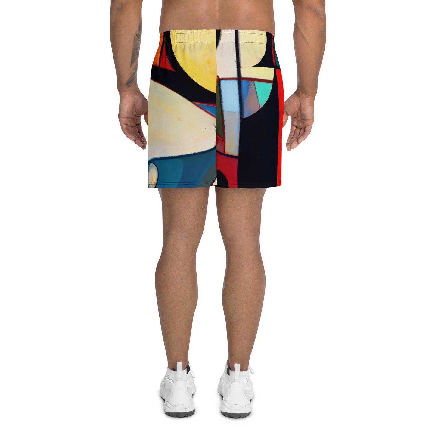 DMV 0209 Abstract Art Men's Recycled Athletic Shorts