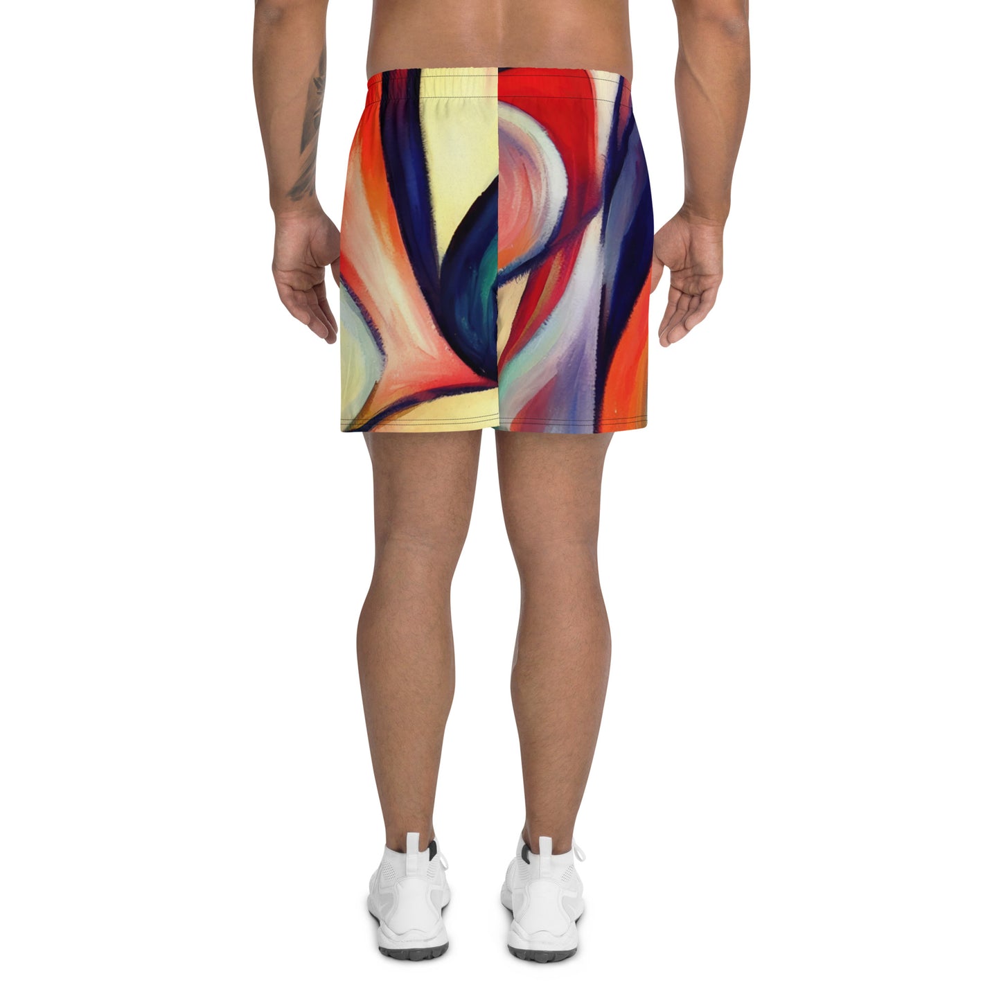 DMV 0277 Abstract Art Men's Recycled Athletic Shorts