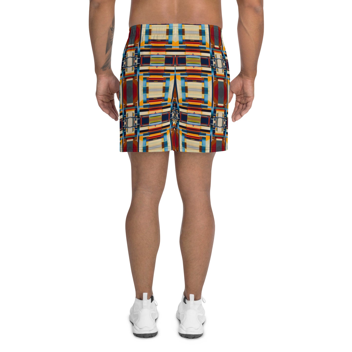 DMV 0244 Geo Boho Men's Recycled Athletic Shorts