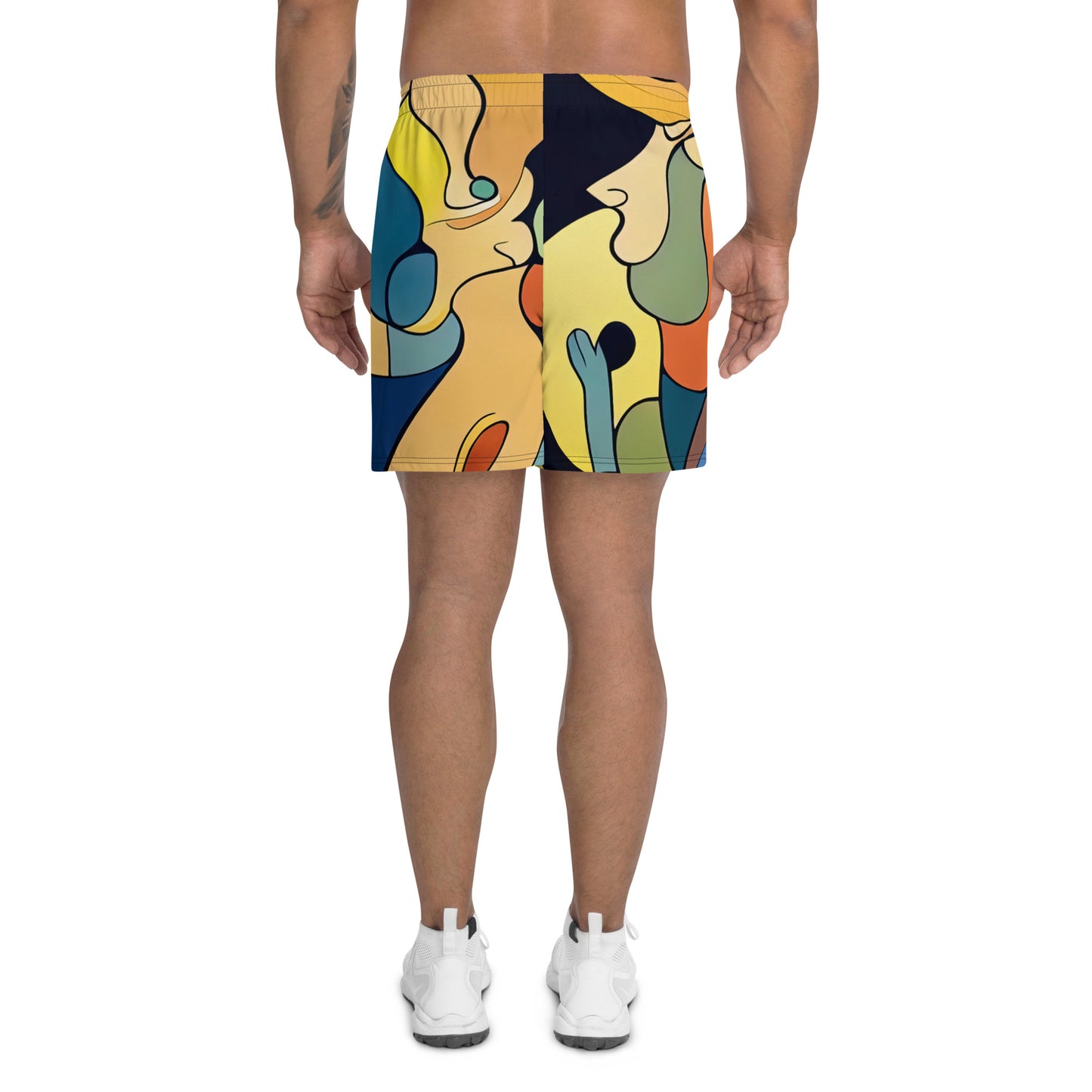 DMV 0242 Retro Art Men's Recycled Athletic Shorts