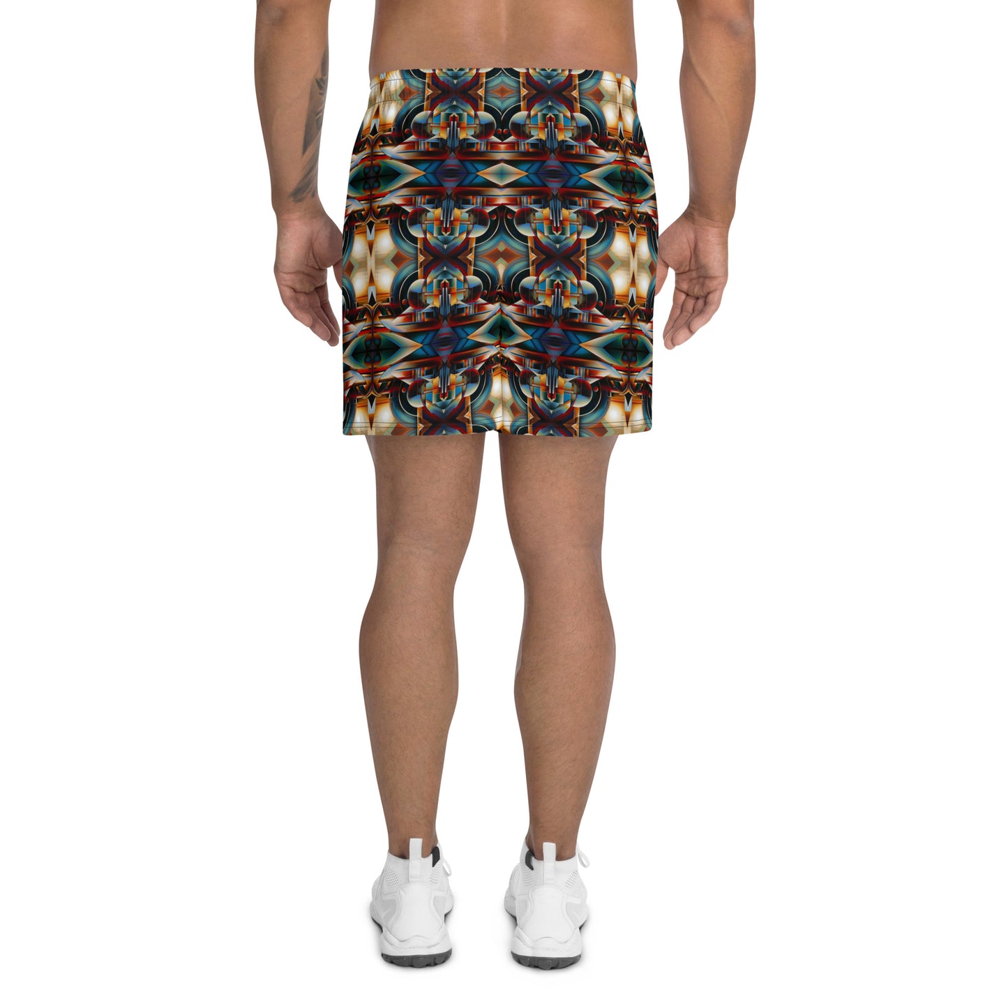 DMV 0127 Conceptual Artsy Men's Recycled Athletic Shorts