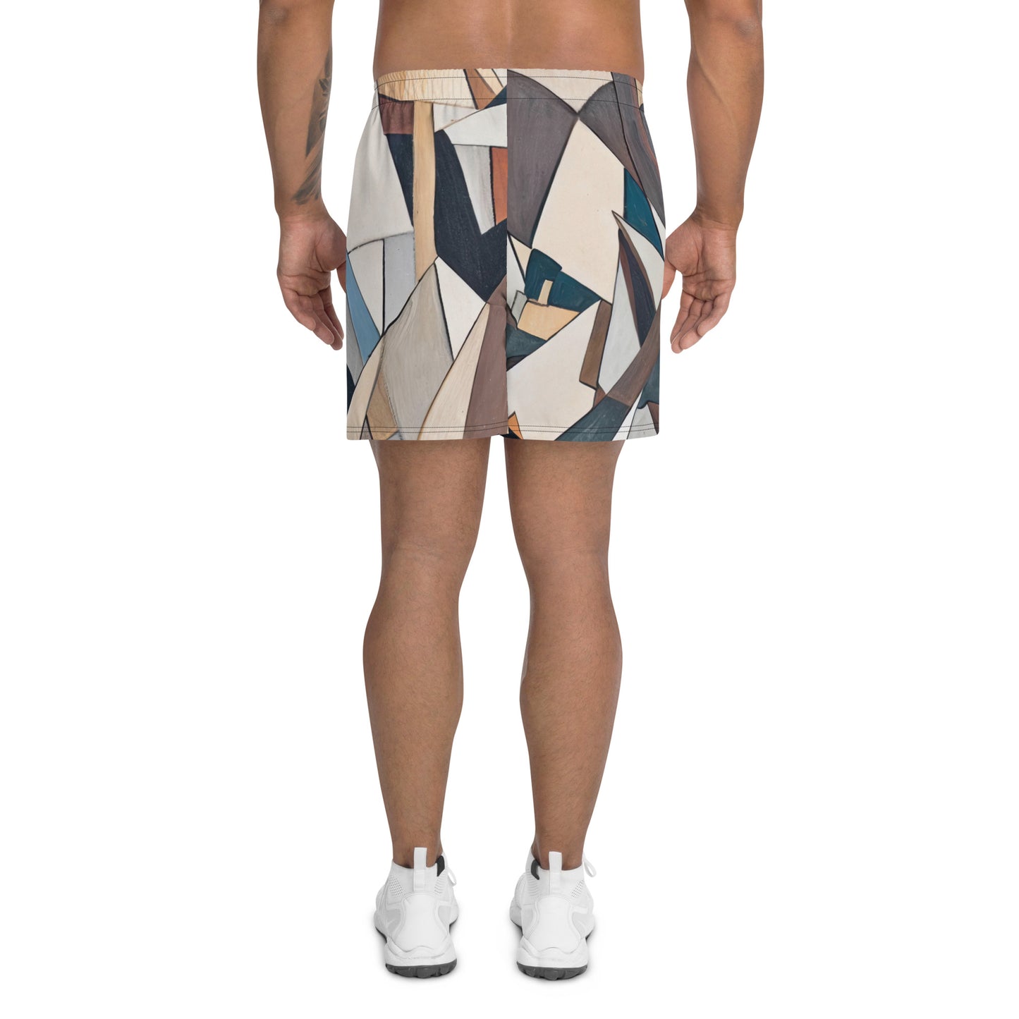 DMV 0264 Abstract Art Men's Recycled Athletic Shorts