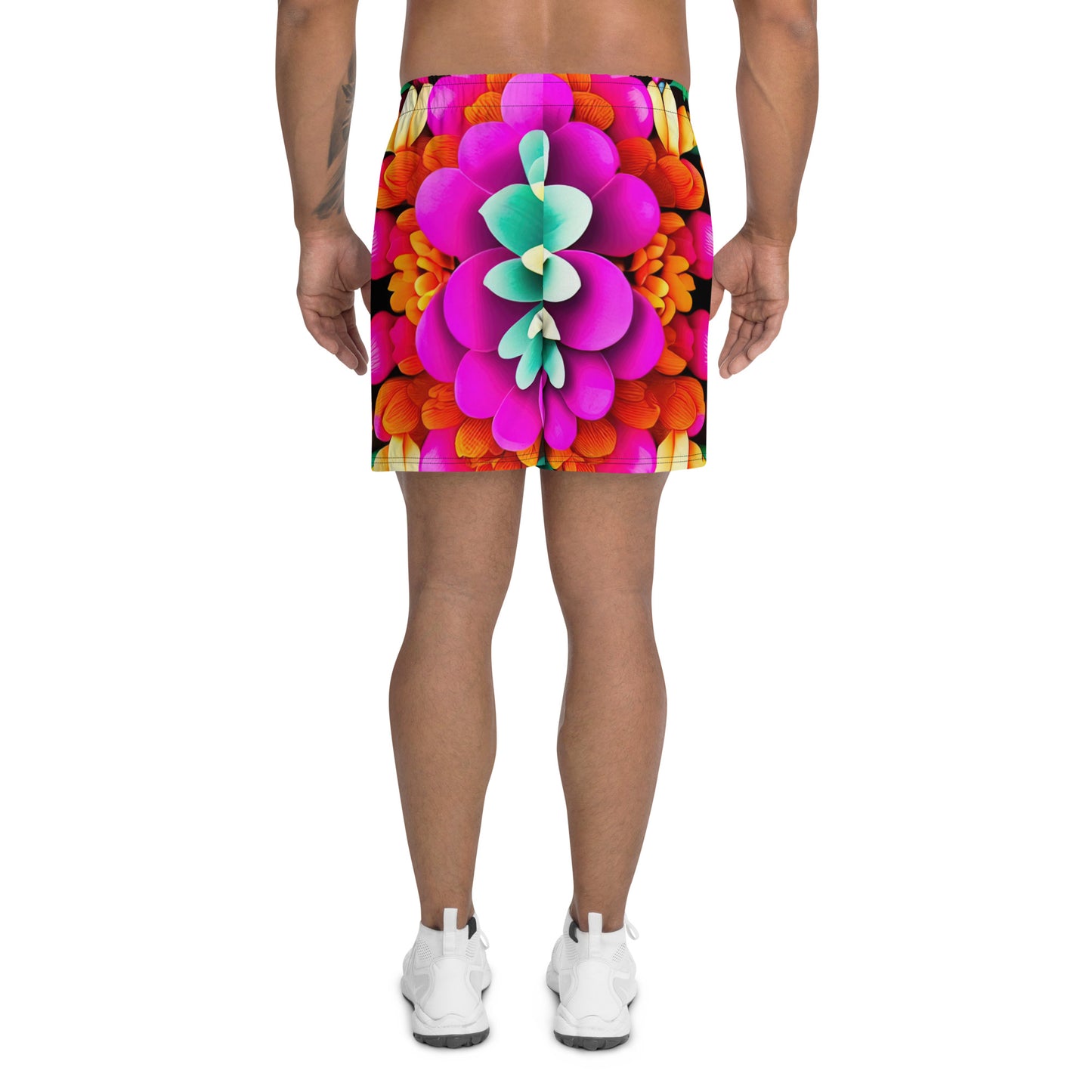 DMV 0250 Floral Men's Recycled Athletic Shorts