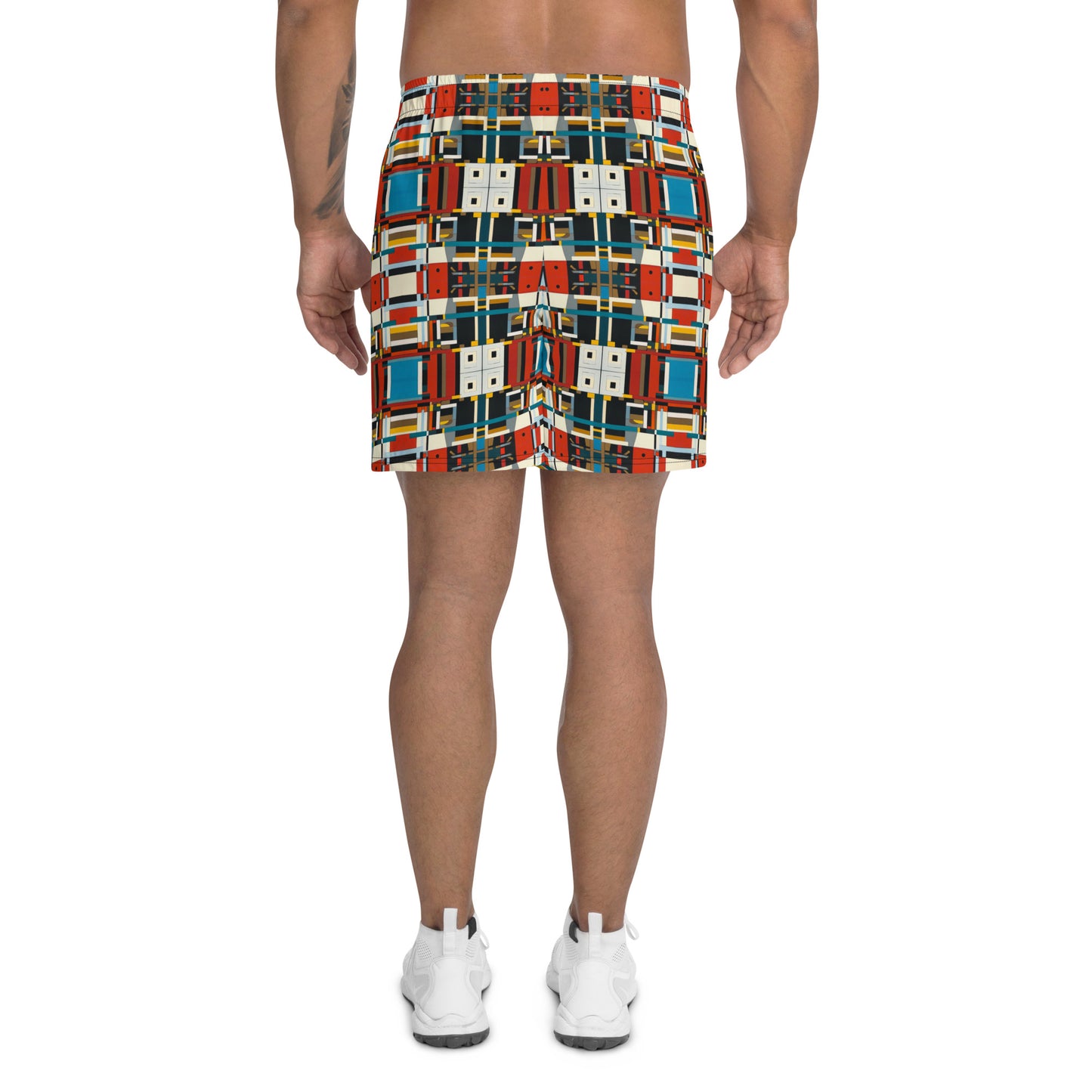 DMV 0410 Geo Boho Men's Recycled Athletic Shorts