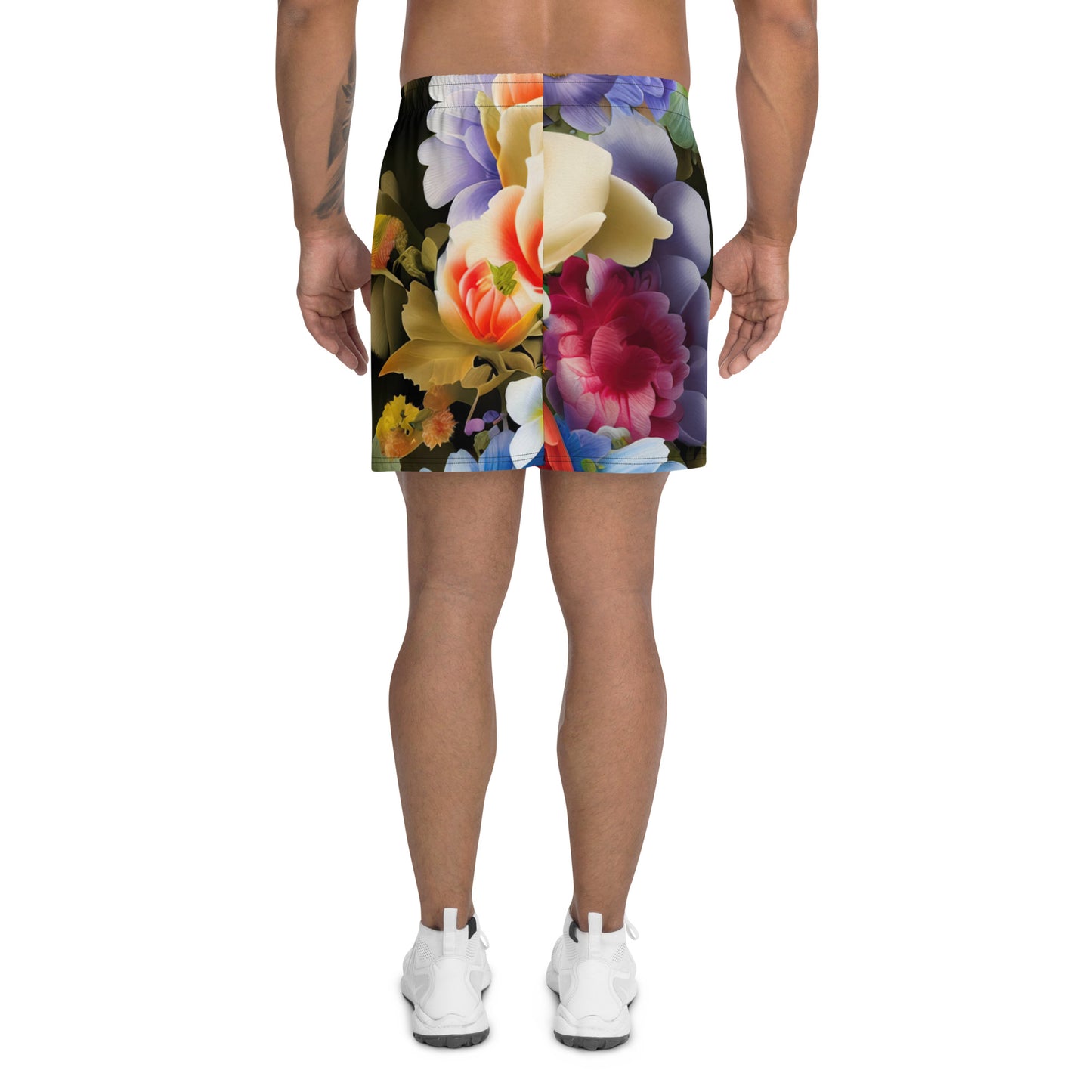 DMV 0268 Floral Men's Recycled Athletic Shorts