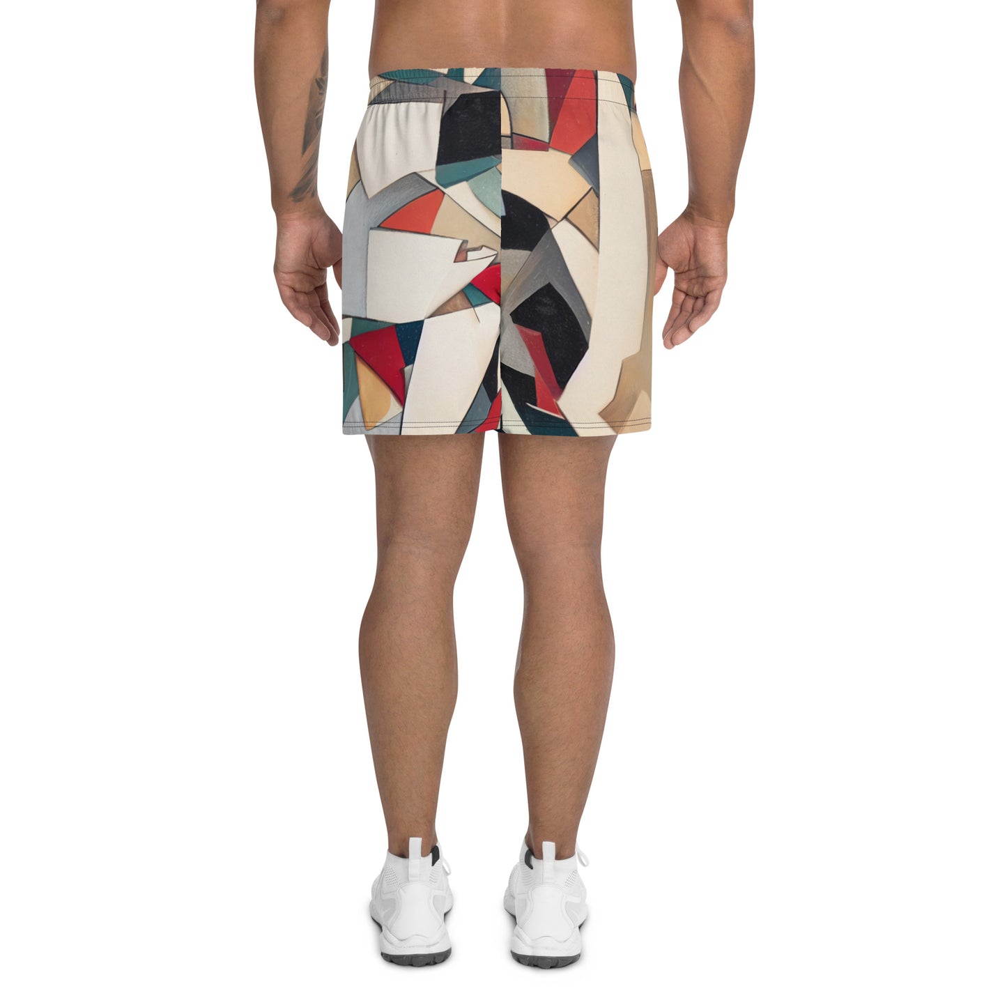 DMV 0508 Abstract Art Men's Recycled Athletic Shorts