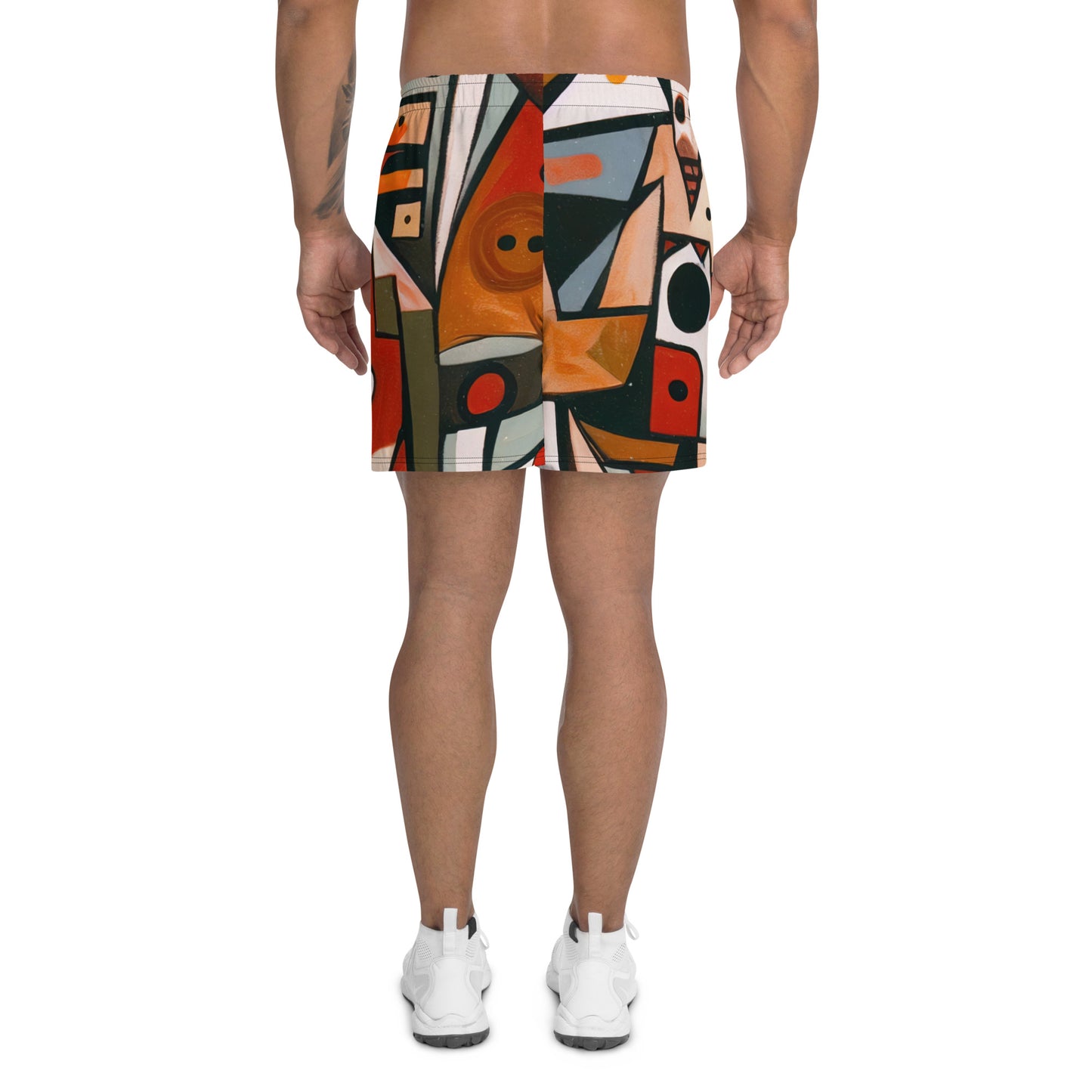 DMV 0522 Retro Art Men's Recycled Athletic Shorts