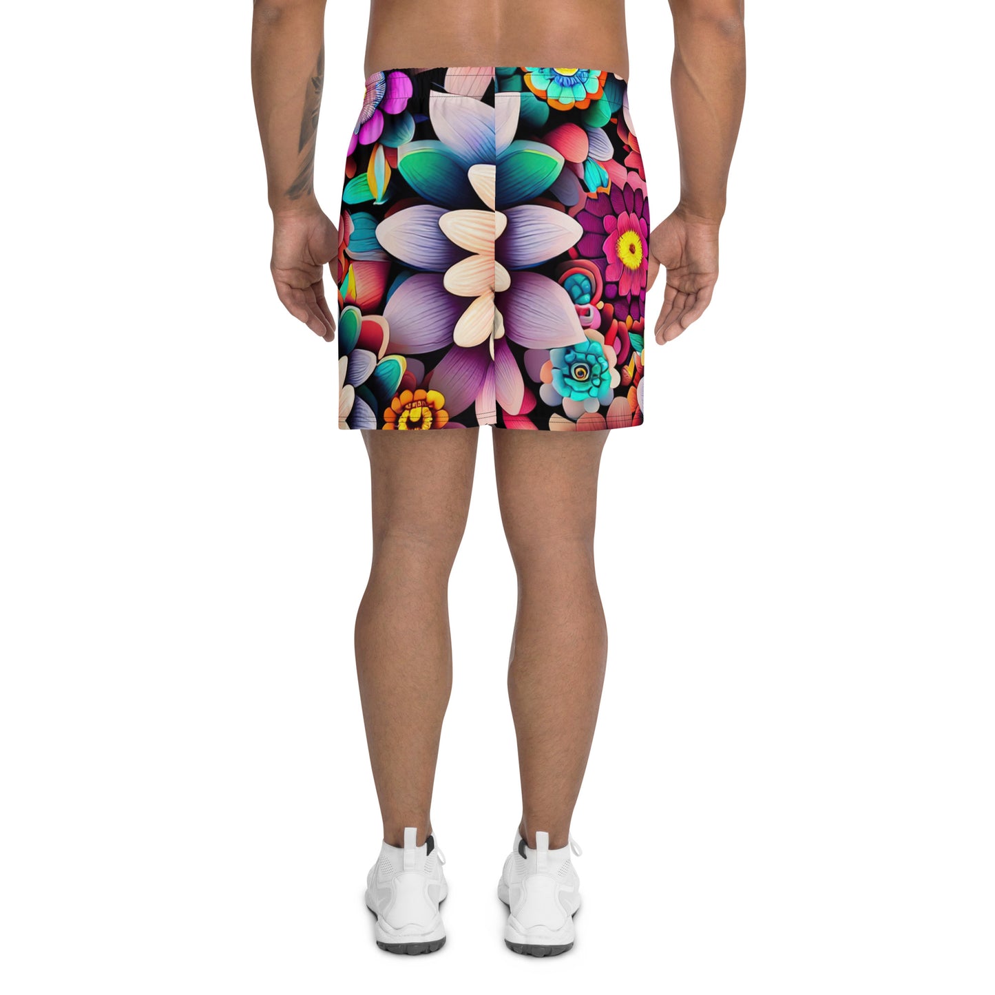 DMV 0515 Floral Men's Recycled Athletic Shorts