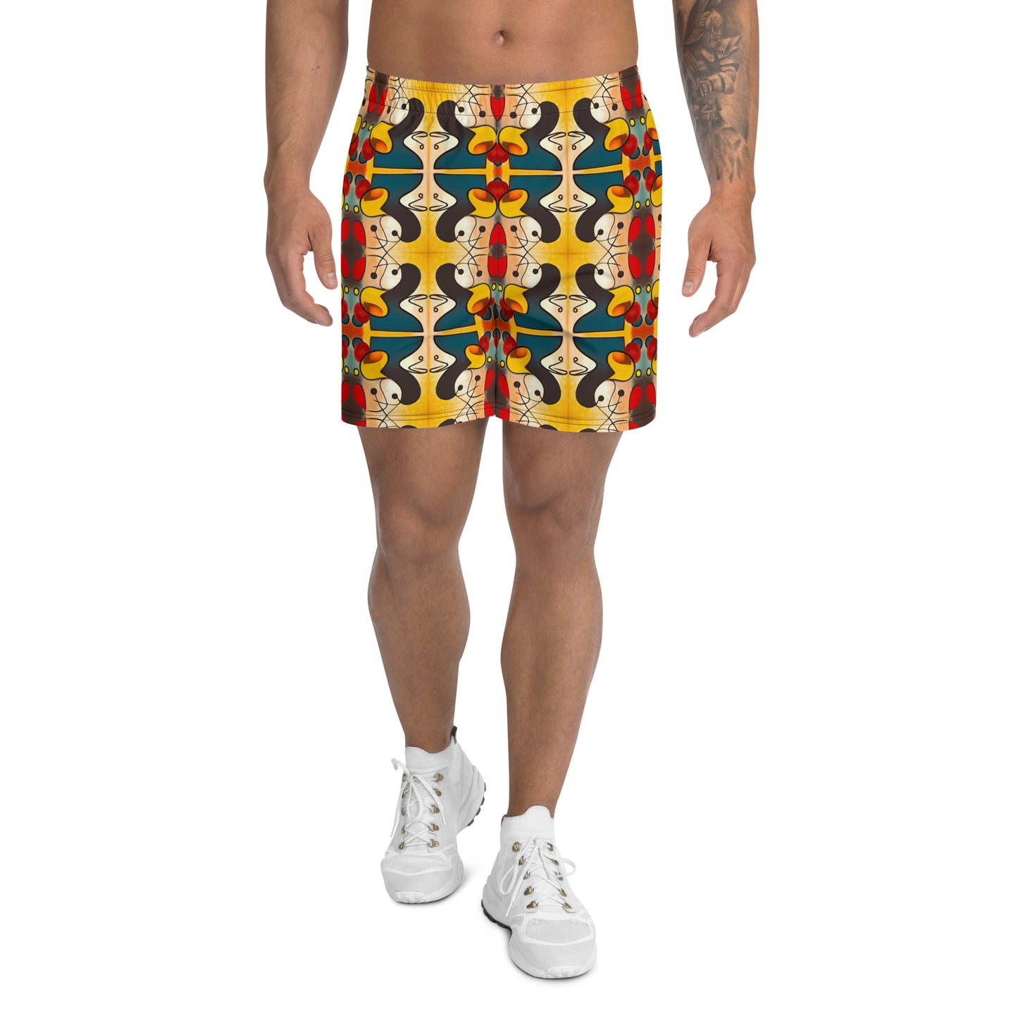 DMV 0281 Vintage Artsy Men's Recycled Athletic Shorts