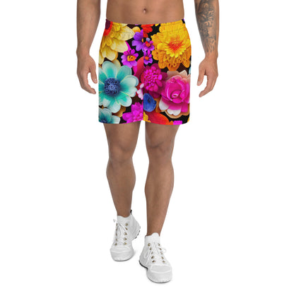 DMV 0238 Floral Men's Recycled Athletic Shorts