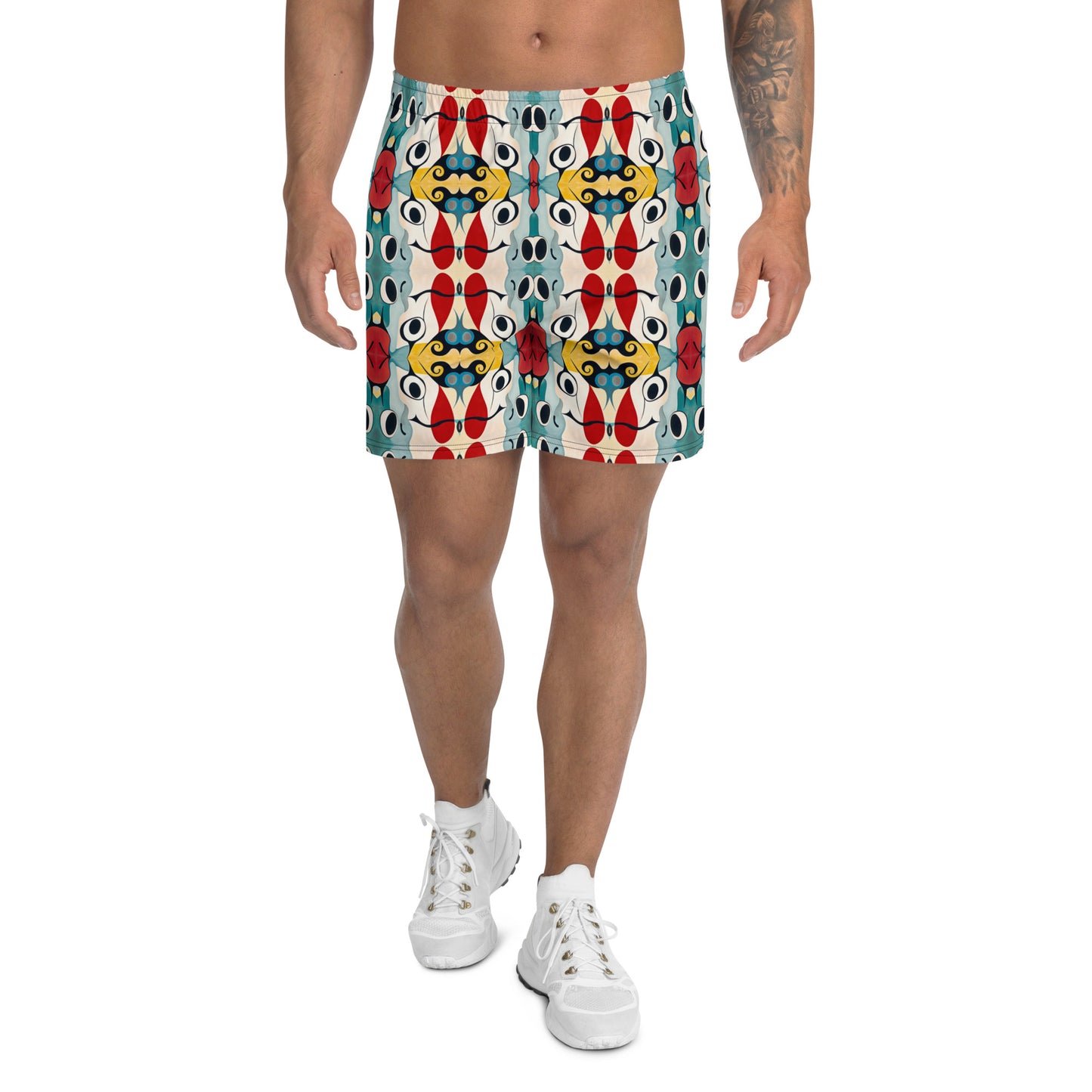 DMV 0230 Vintage Artsy Men's Recycled Athletic Shorts