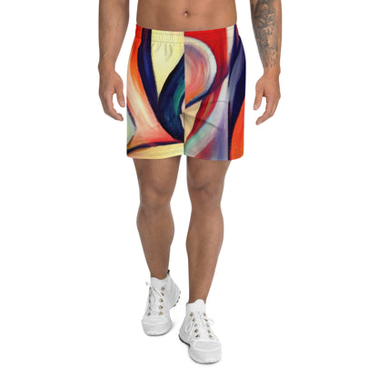 DMV 0277 Abstract Art Men's Recycled Athletic Shorts