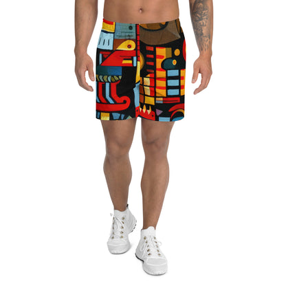 DMV 0233 Psy Art Men's Recycled Athletic Shorts