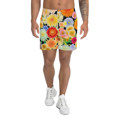 DMV 0004 Floral Men's Recycled Athletic Shorts
