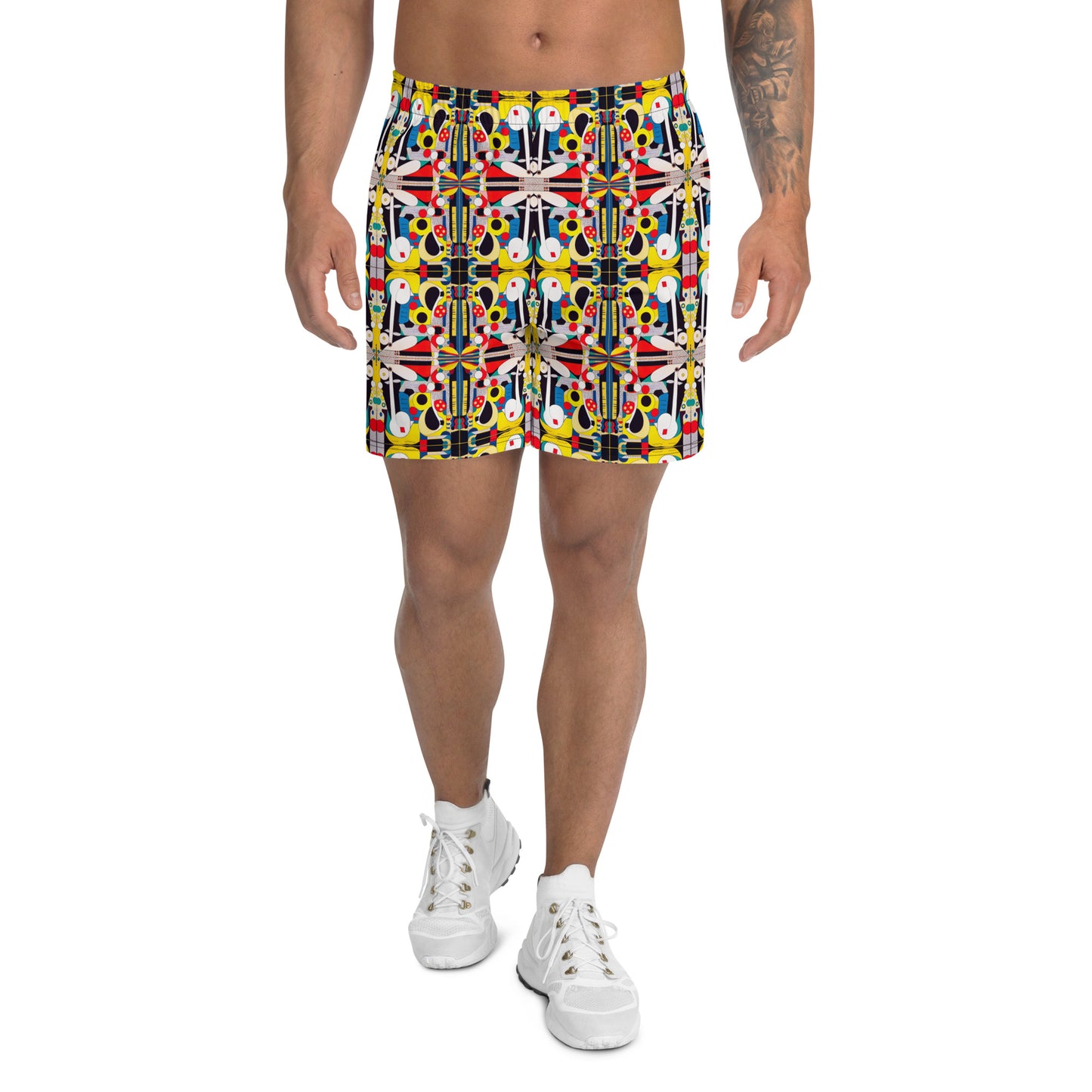 DMV 0246 Chic Boho Men's Recycled Athletic Shorts