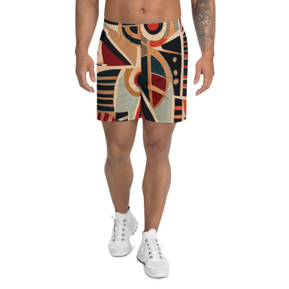 DMV 0217 Retro Art Men's Recycled Athletic Shorts