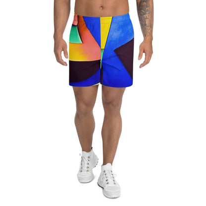 DMV 0255 Retro Art Men's Recycled Athletic Shorts