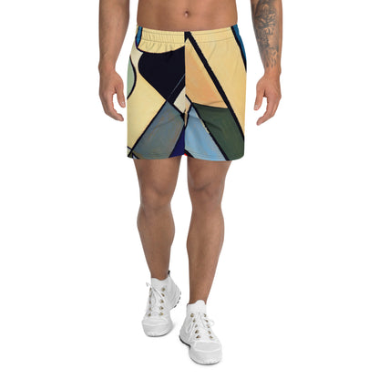 DMV 0234 Abstract Art Men's Recycled Athletic Shorts