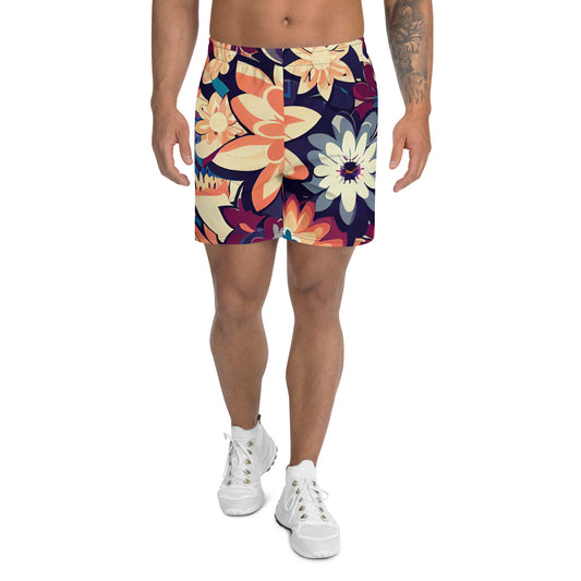 DMV 0253 Floral Men's Recycled Athletic Shorts