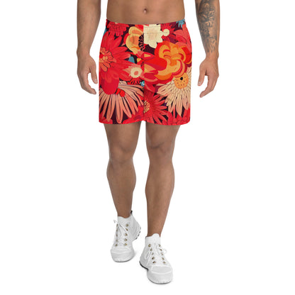 DMV 0105 Floral Men's Recycled Athletic Shorts