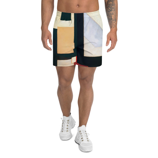 DMV 0223 Abstract Art Men's Recycled Athletic Shorts