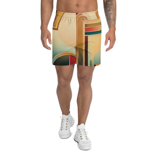 DMV 0165 Retro Art Men's Recycled Athletic Shorts